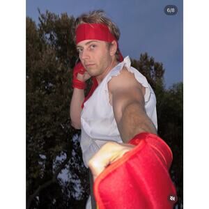 Adult Street Fighter Ryu Costume CAPCOM Officially Licensed Size Men’s M/L